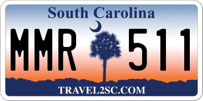 SC license plate MMR511
