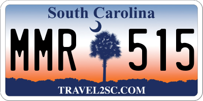 SC license plate MMR515