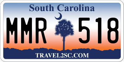 SC license plate MMR518
