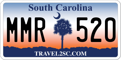 SC license plate MMR520