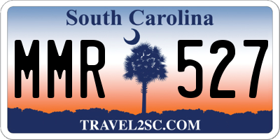 SC license plate MMR527