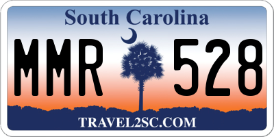 SC license plate MMR528