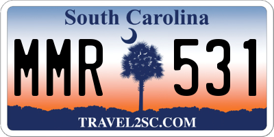 SC license plate MMR531