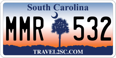 SC license plate MMR532