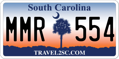 SC license plate MMR554