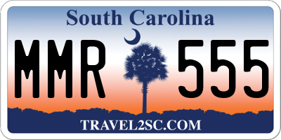 SC license plate MMR555