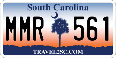SC license plate MMR561