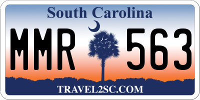 SC license plate MMR563
