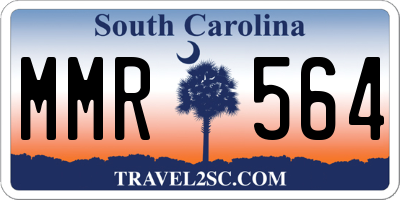 SC license plate MMR564