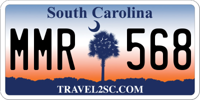 SC license plate MMR568