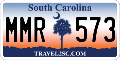 SC license plate MMR573