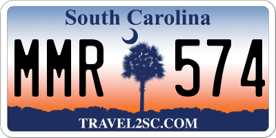 SC license plate MMR574