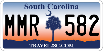 SC license plate MMR582