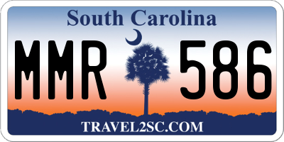 SC license plate MMR586