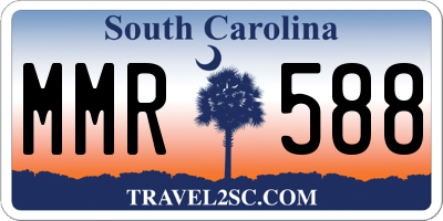 SC license plate MMR588