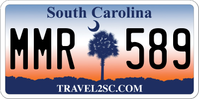 SC license plate MMR589