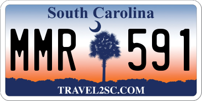 SC license plate MMR591