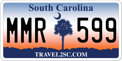 SC license plate MMR599