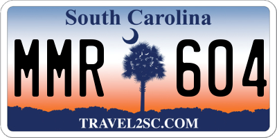 SC license plate MMR604