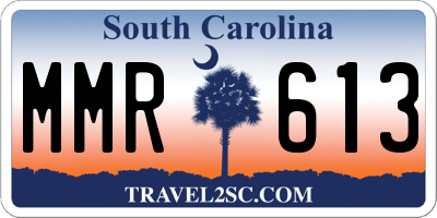 SC license plate MMR613