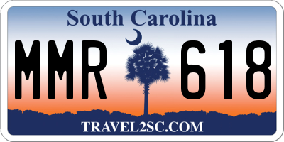 SC license plate MMR618
