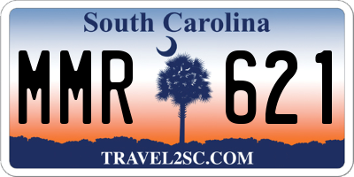 SC license plate MMR621