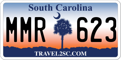 SC license plate MMR623