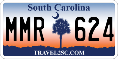 SC license plate MMR624