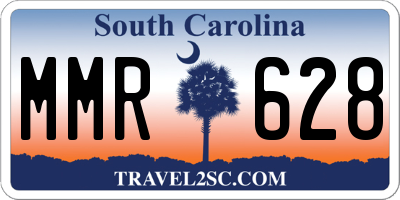SC license plate MMR628