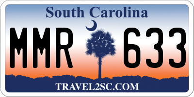 SC license plate MMR633