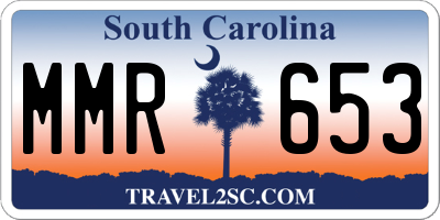 SC license plate MMR653
