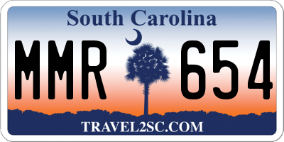 SC license plate MMR654