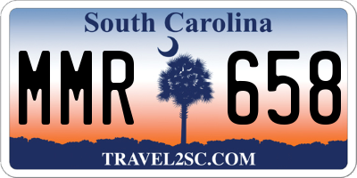 SC license plate MMR658