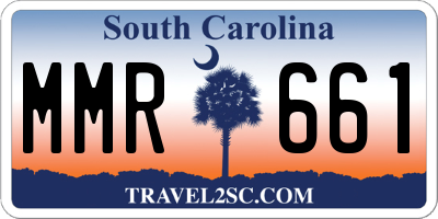 SC license plate MMR661