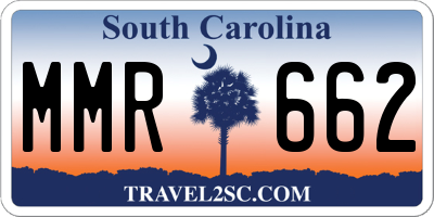 SC license plate MMR662