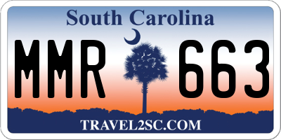 SC license plate MMR663