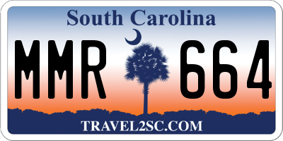 SC license plate MMR664