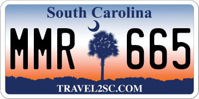 SC license plate MMR665