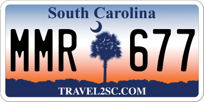 SC license plate MMR677