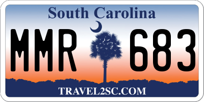 SC license plate MMR683