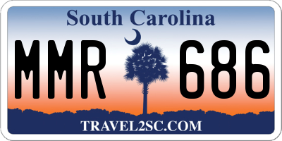 SC license plate MMR686