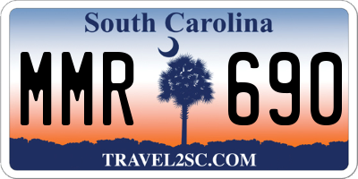 SC license plate MMR690