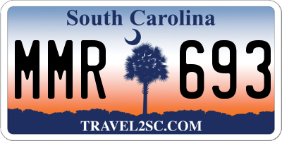 SC license plate MMR693