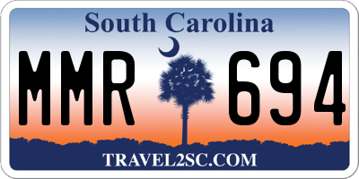 SC license plate MMR694