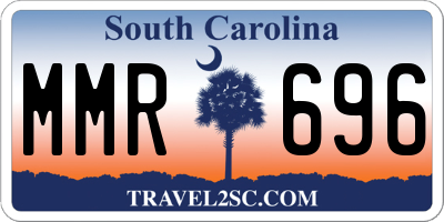 SC license plate MMR696