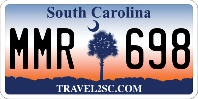 SC license plate MMR698