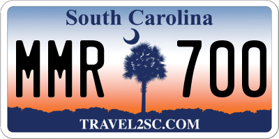 SC license plate MMR700