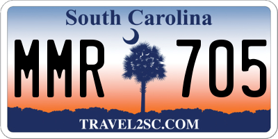 SC license plate MMR705