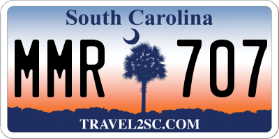 SC license plate MMR707