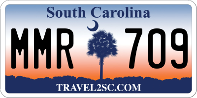 SC license plate MMR709